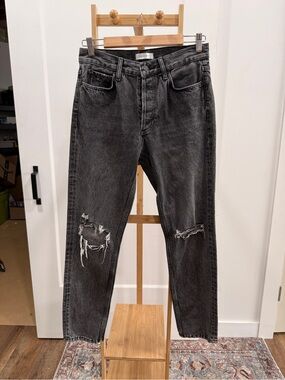Anine Bing Women’s Ripped Gray Jeans